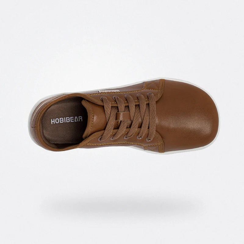 Hobibear Ivy Barefoot Dress Shoes | Zero-Drop Professional (Brown)