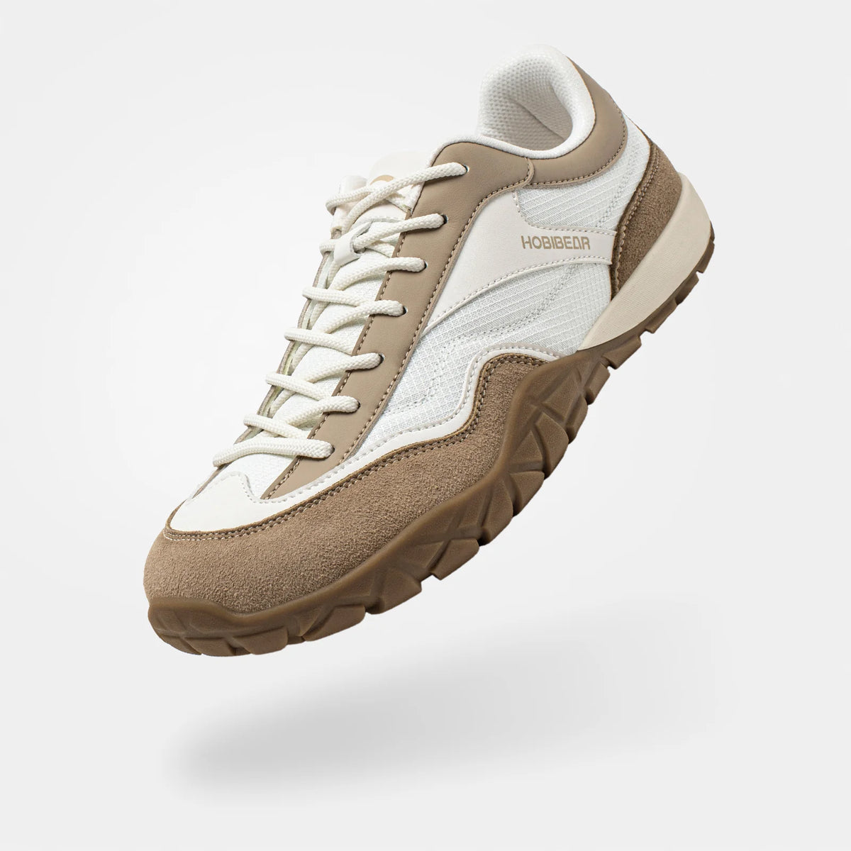Hobibear - Hollow - Wide Toe Sneakers (Beige X White)