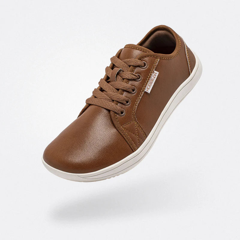 Hobibear Ivy Barefoot Dress Shoes | Zero-Drop Professional (Brown)