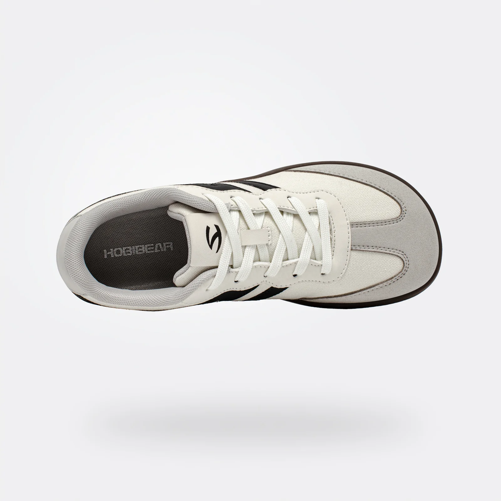 Hobibear Lily Wide Toe Shoes | Barefoot Transition Sneaker (White)