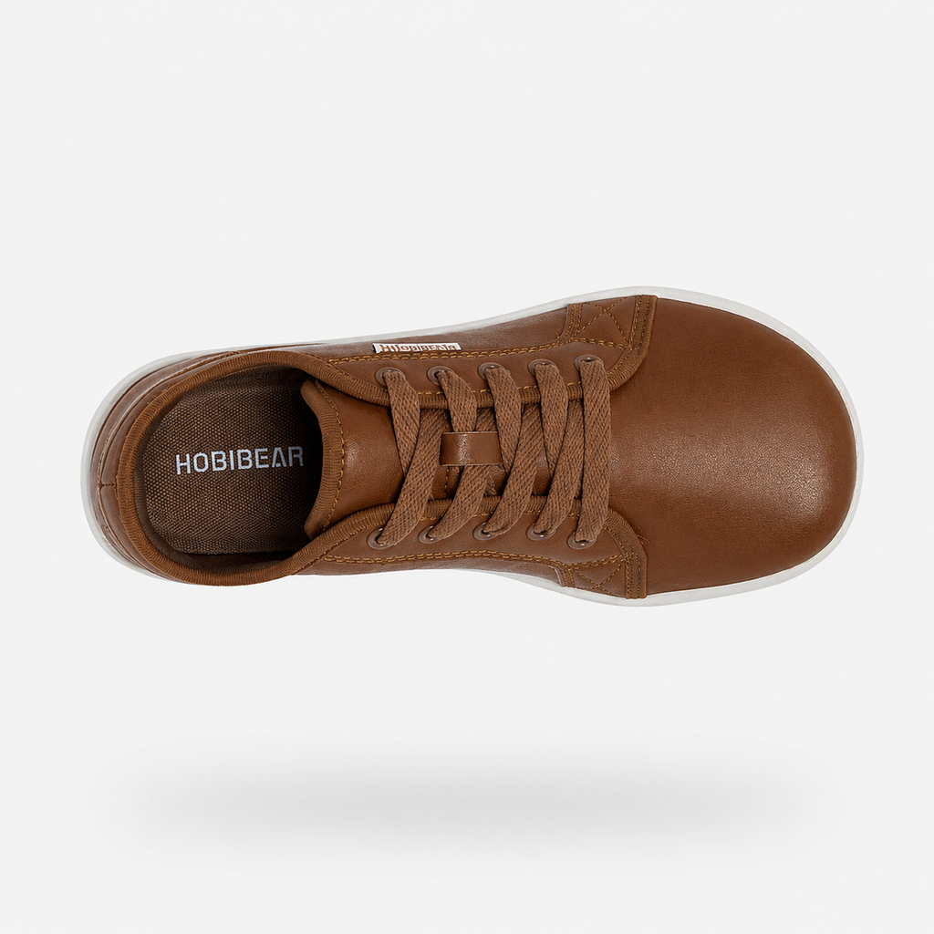 Hobibear Ivy Barefoot Dress Shoes | Zero-Drop Professional (Brown)