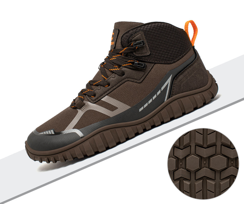 Hobibear Barefoot Boots | Zero-Drop, Wide Toe Box (Brown)