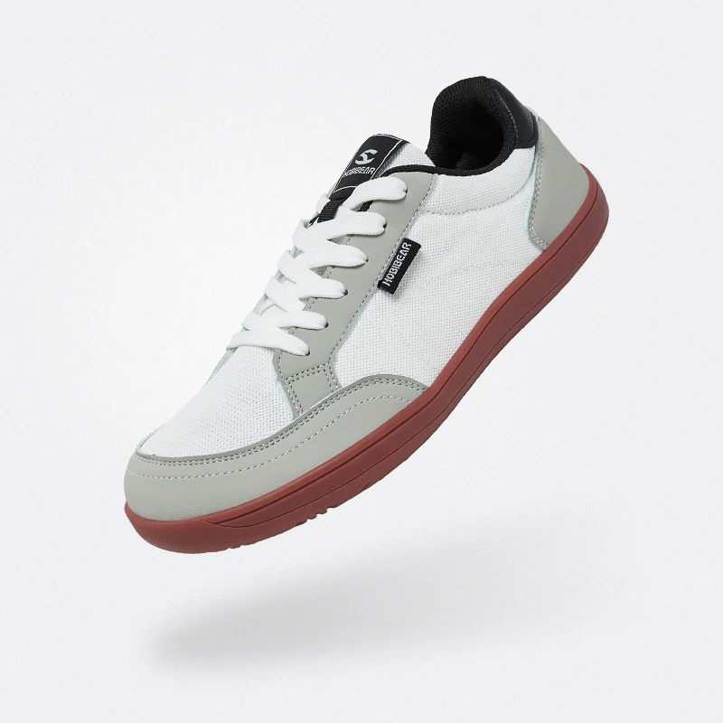 Hobibear Daisy Barefoot Flats | Summer Zero-Drop Slip-Ons (White)