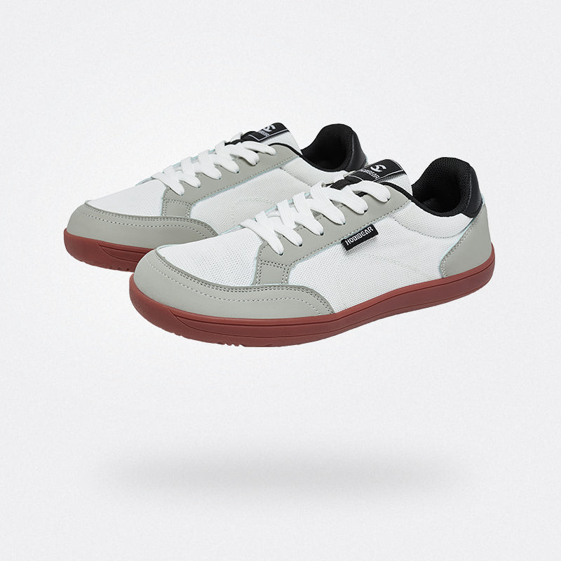 Hobibear Daisy Barefoot Flats | Summer Zero-Drop Slip-Ons (White)