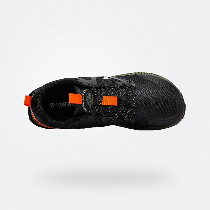 Hobibear Aurora Wide Toe Sneakers | Cushioned Athletic Zero-Drop (Black)