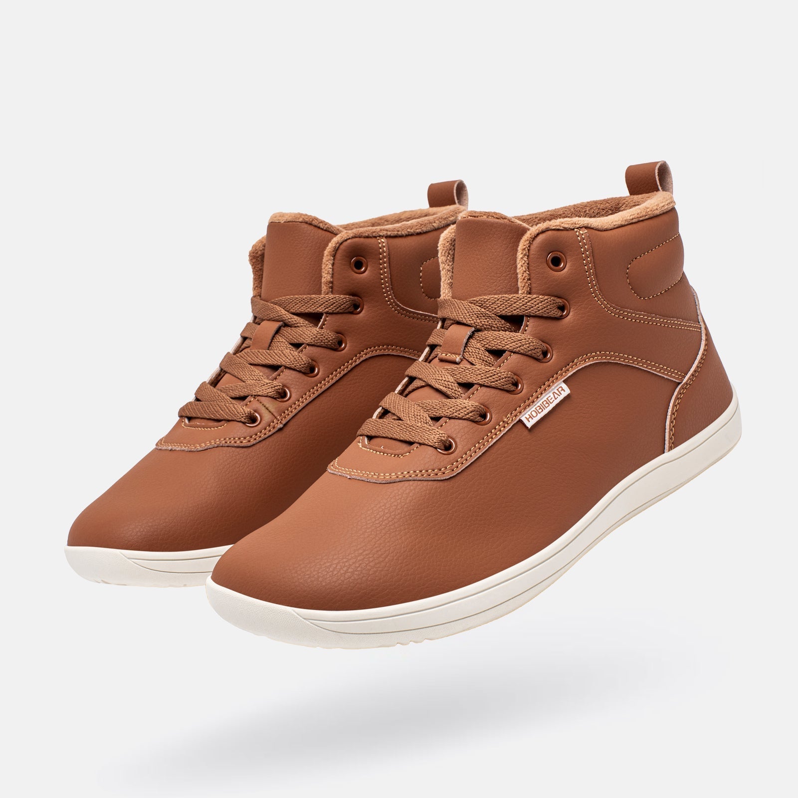 Hobibear Spruce: Waterproof Zero-Drop Winter Barefoot Boots (Brown)