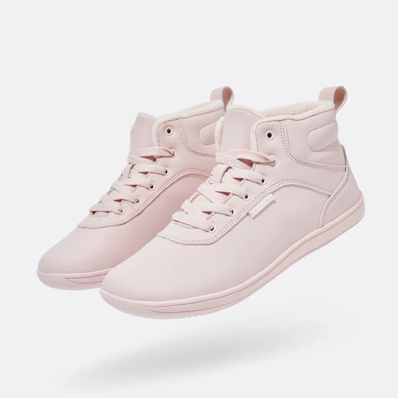 Hobibear Spruce: Waterproof Zero-Drop Winter Barefoot Boots (Pink)