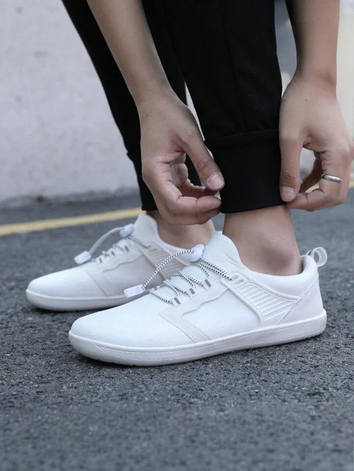 Sovimivos Barefoot Shoes Minimalist Trainers | Wide Toe Box Zero-Drop Shoes (White)