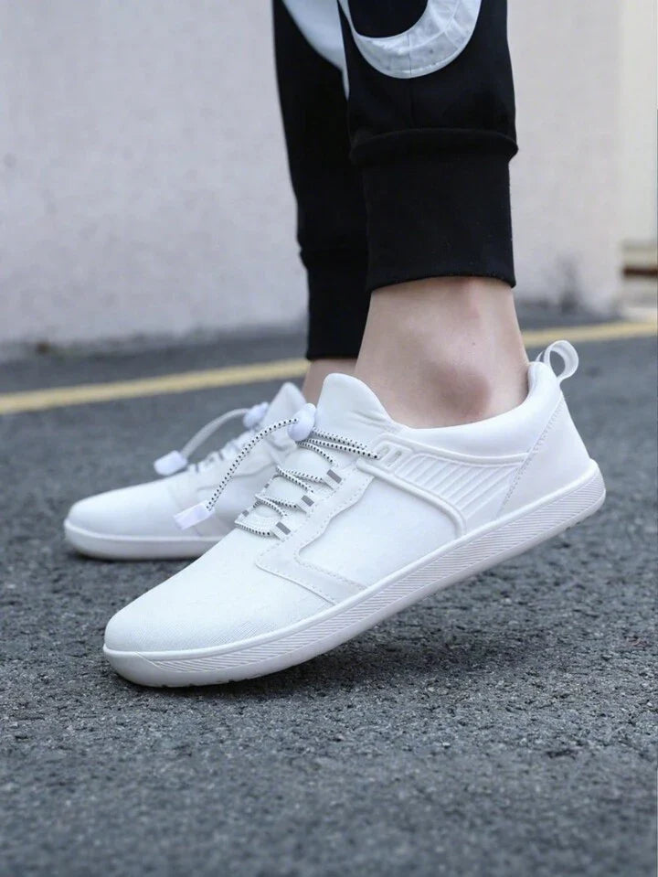 Sovimivos Barefoot Shoes Minimalist Trainers | Wide Toe Box Zero-Drop Shoes (White)