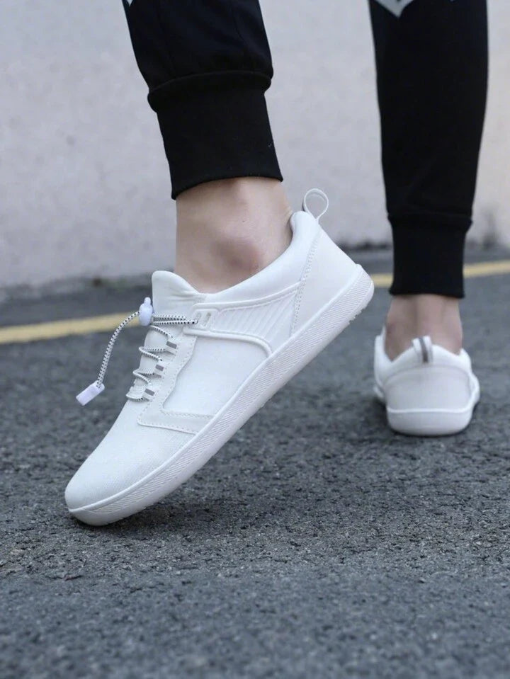 Sovimivos Barefoot Shoes Minimalist Trainers | Wide Toe Box Zero-Drop Shoes (White)