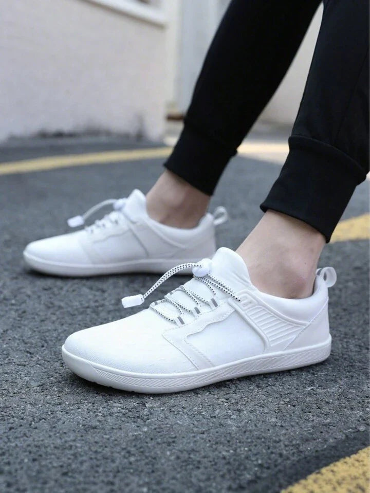 Sovimivos Barefoot Shoes Minimalist Trainers | Wide Toe Box Zero-Drop Shoes (White)