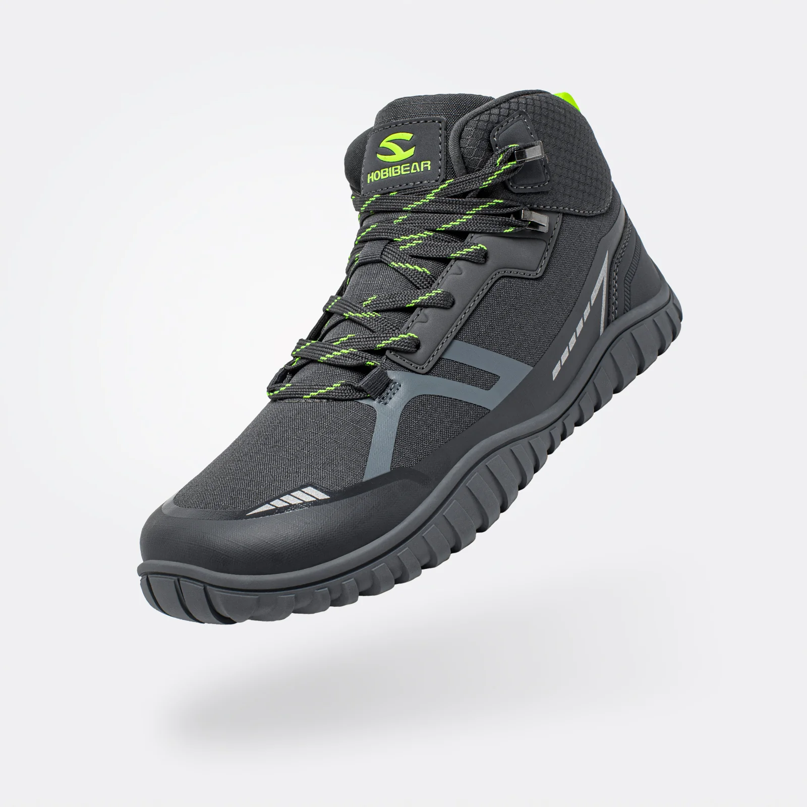 Hobibear Barefoot Boots | Zero-Drop, Wide Toe Box (Gray)